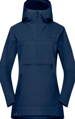 Jakker/Overdeler-Norrøna Femund Cotton Anorak W's Navy Blazer