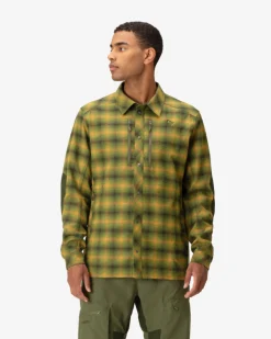 Skjorter-Norrøna Finnskogen Wool Shirt M's Olive Night