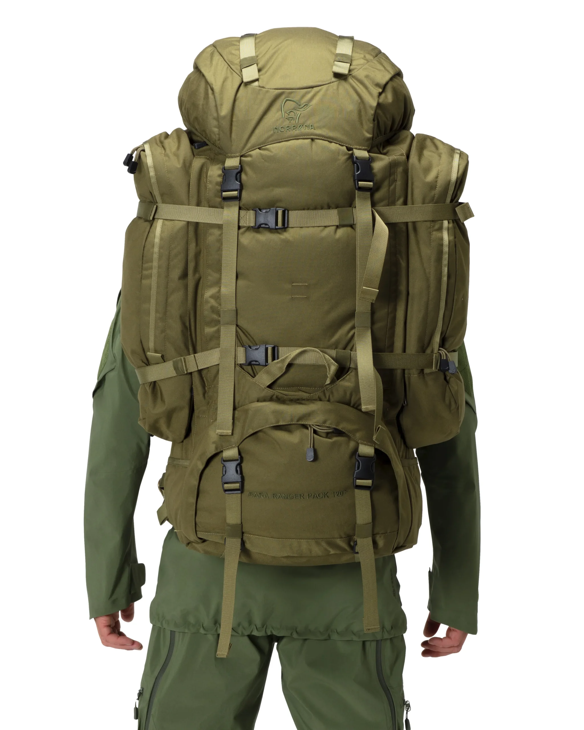 Ryggsekk|Ryggsekk-Norrøna Recon Para Ranger 120L Synkron Pack Green