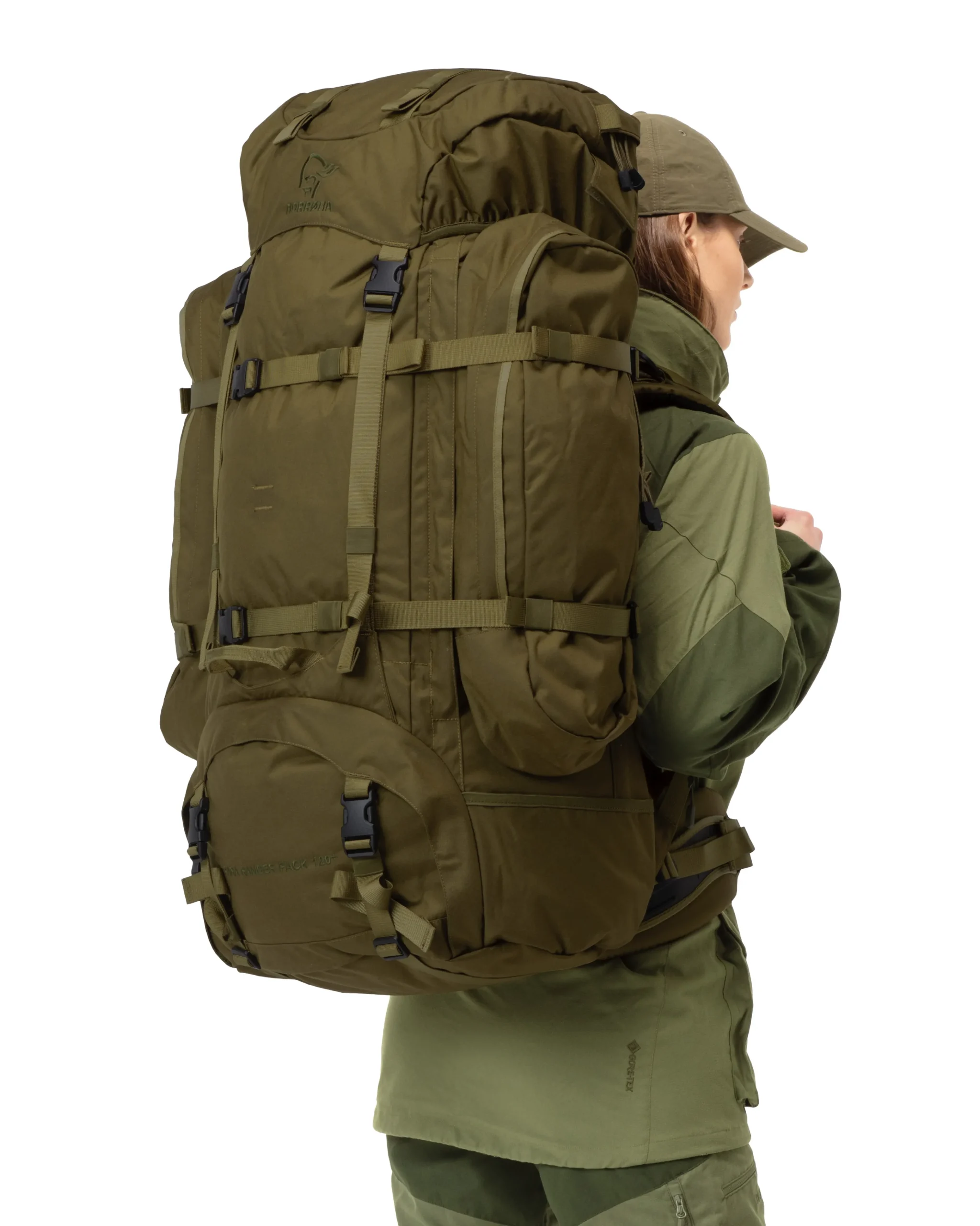 Ryggsekk|Ryggsekk-Norrøna Recon Para Ranger 120L Synkron Pack Green