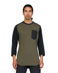 T-Skjorter/Long Sleeves-Norrøna Skibotn Equaliser Merino 3/4 T-shirt M's