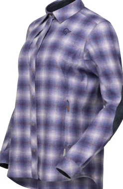 Skjorter-Norrøna Tamok Wool Shirt W's Grape Shake
