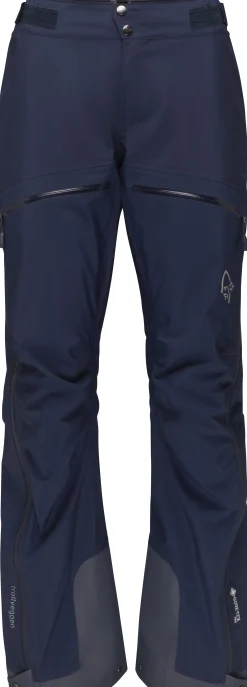 Bukser-Norrøna Trollveggen Gore-Tex Pro Light Pants W's Indigo Night Blue/Indigo Night