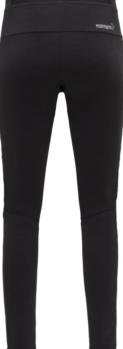 Tights/Longs-Norrøna Trollveggen Warmwool2 Stretch Tights W's Caviar Black